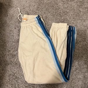 aviator nation 5 stripe sweatpant